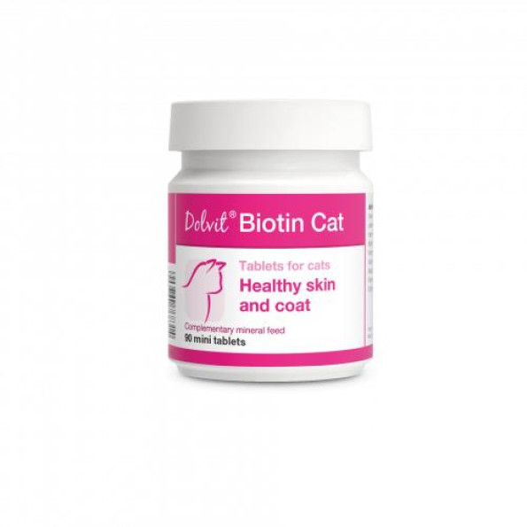 Dolvit Biotin Cat Комплексная витаминно минеральная добавка для здоровья кожи и шерсти котов 90т