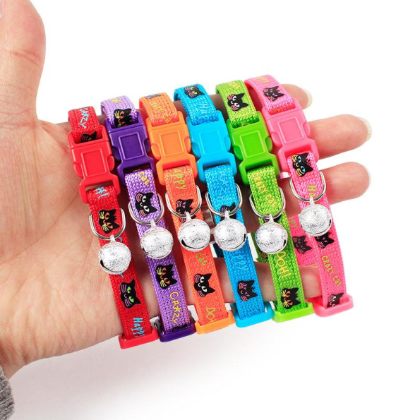 Ошейник для котов с колокольчиком с рисунком Crazy Котики розового цвета -
Фото 2 Ошейник для котов с колокольчиком с рисунком Crazy Котики розового цвета -
Фото 2