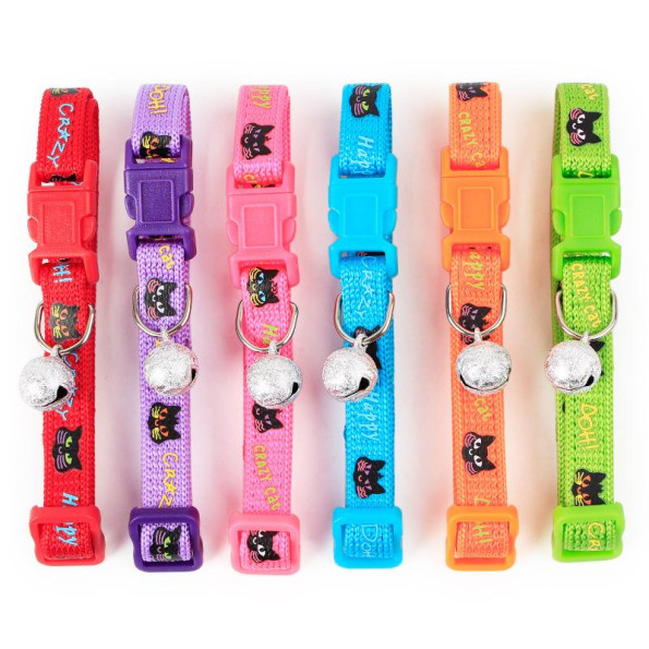 Ошейник для котов с колокольчиком с рисунком Crazy Котики розового цвета -
Фото 3 Ошейник для котов с колокольчиком с рисунком Crazy Котики розового цвета -
Фото 3