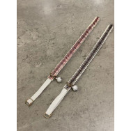 Ошейник для котов с нашивкой в клеточку, с колокольчиком Розовый