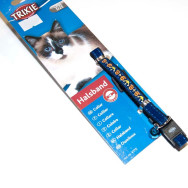 Ошейник для котов Trixie вельвет с вышивкой, синего цвета