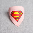 Нашийник-бандана для собак з написом Superman на тканині, білого кольору 