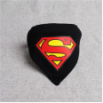 Ошейник-банданадля собак с надписью Superman на ткани, черного цвета