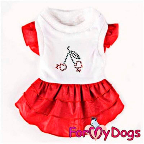 Сукня для собак For My Dogs "Вишенька" червоний Сукня для собак For My Dogs "Вишенька" червоний