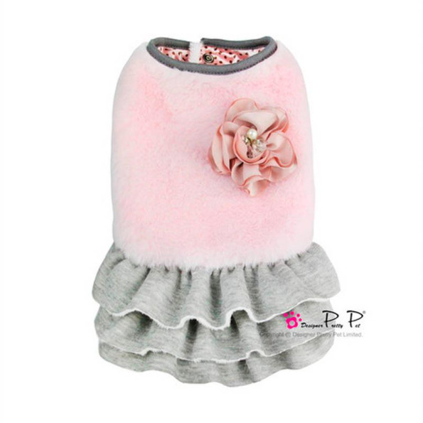 Сукня плюшева для собак Pretty Pet "Mademoiselle dress" рожева Сукня плюшева для собак Pretty Pet "Mademoiselle dress" рожева