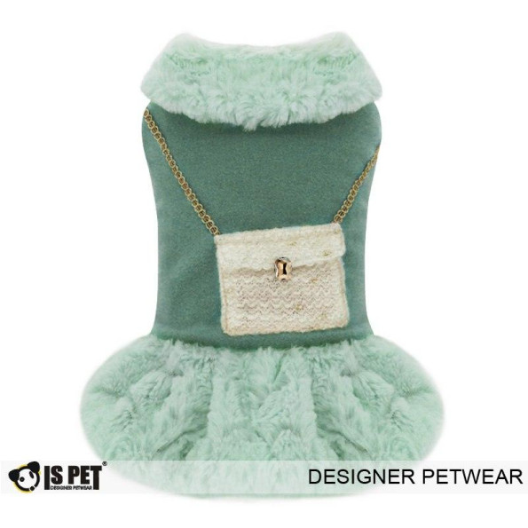 Плаття утеплене для собак Is Pet "Charlotte coat" зелений Плаття утеплене для собак Is Pet "Charlotte coat" зелений