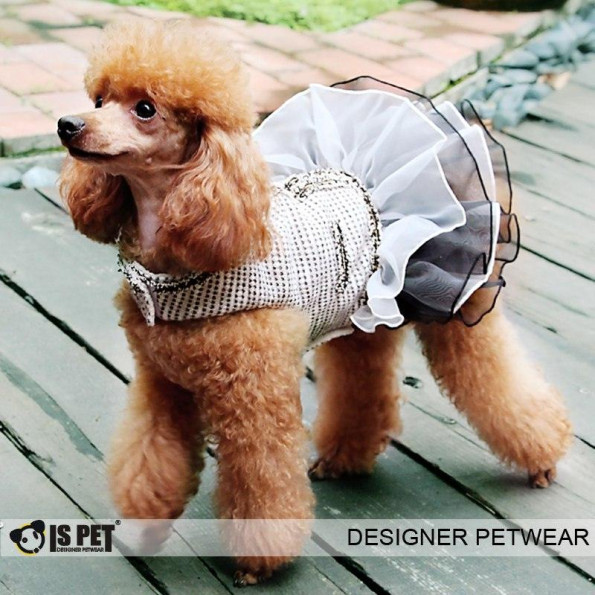 Платье утепленное для собак Is Pet "Elizabeth dress" черное -
                                                        Фото 2
