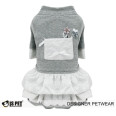 Сукня утеплена для собак Is Pet "Дівча" сірий