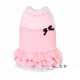 Жилет для собак-платье для собак Pretty Pet Bella Coat с юбкой, на кнопках, розовая