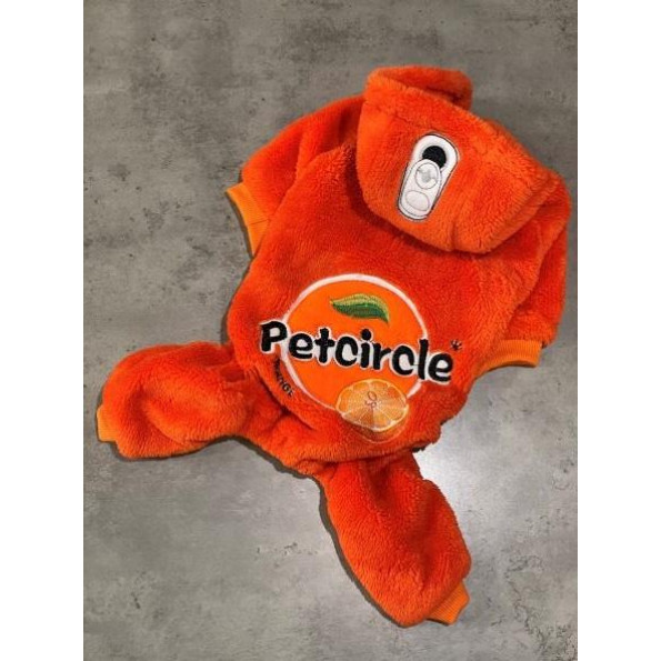 Плюшевый комбинезон для собак Petcircle кастюм в виде напитка FANTA, оранжевый Плюшевый комбинезон для собак Petcircle кастюм в виде напитка FANTA, оранжевый