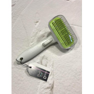 Расческа для собак и кошек с длинной шерстью, самоочищающаяся Elite зеленого цвета Расческа для собак и кошек с длинной шерстью, самоочищающаяся Elite зеленого цвета