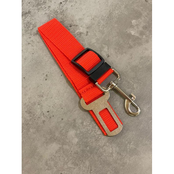 Ремень в машину на ошейник для собак и котов для безопасного путешествия 2,5см*70см Черный -
                                                        Фото 5