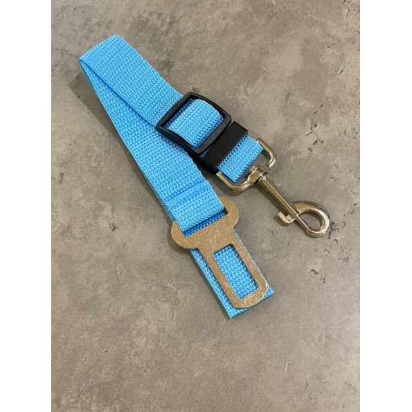 Ремень в машину на ошейник для собак и котов для безопасного путешествия 2,5см*70см Черный -
                                                        Фото 6