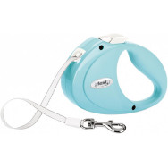 Рулетка для собак із стрічковим повідцем XS Flexi PUPPY блакитного кольору 2м/12кг Рулетка для собак із стрічковим повідцем XS Flexi PUPPY блакитного кольору 2м/12кг