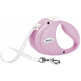 Рулетка для собак с ленточным поводком XS Flexi PUPPY розового цвета 2м/12кг