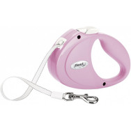 Рулетка для собак із стрічковим повідцем XS Flexi PUPPY рожевого кольору 2м/12кг Рулетка для собак із стрічковим повідцем XS Flexi PUPPY рожевого кольору 2м/12кг