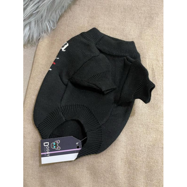 Брендовый свитер для собак BALENCIAGA Волна бело-красный XS -
                                                        Фото 2