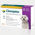 Таблетки Simparica Симпарика от блох и клещей для собак от 2,5кг до 5кг, 10мг/1табл.