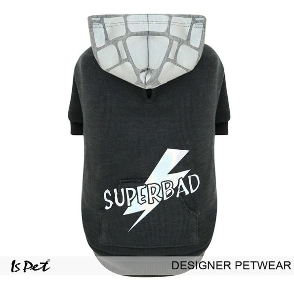 Толстовка для собак Is Pet "Superbad" сірий