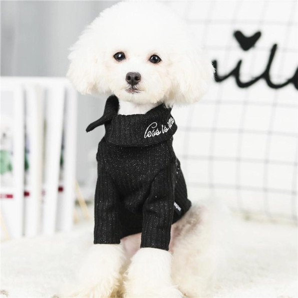 Гольф для собак Cheepet Less is more напис горловині, з люрексом, чорний -
Фото 2 Гольф для собак Cheepet Less is more напис горловині, з люрексом, чорний -
Фото 2