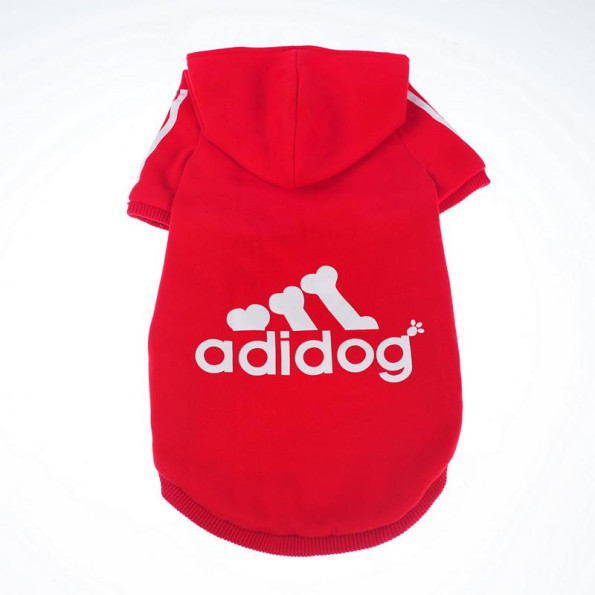 Толстовка для собак Multibrand "ADIDOG" червоний -
                                                        Фото 2