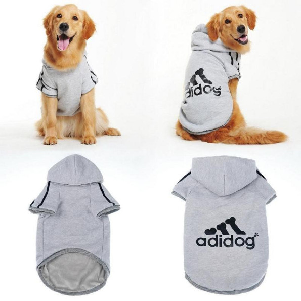 Толстовка для собак Multibrand "ADIDOG" сірий -
                                                        Фото 3