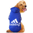Толстовка для собак Multibrand "ADIDOG" Синяя 3XL