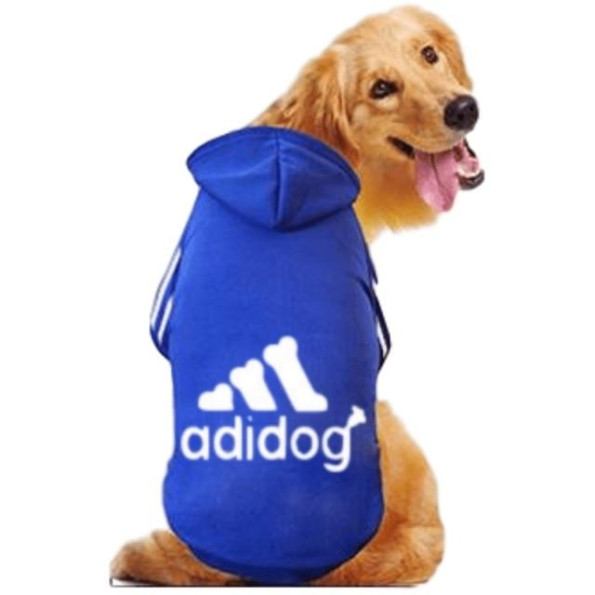 Толстовка для собак Multibrand "ADIDOG" Синяя 3XL Толстовка для собак Multibrand "ADIDOG" Синяя 3XL