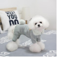 Трикотажний комбінезон для собак Cheepet з бубонечком на спинці So Cool Design, бірюзового кольору
