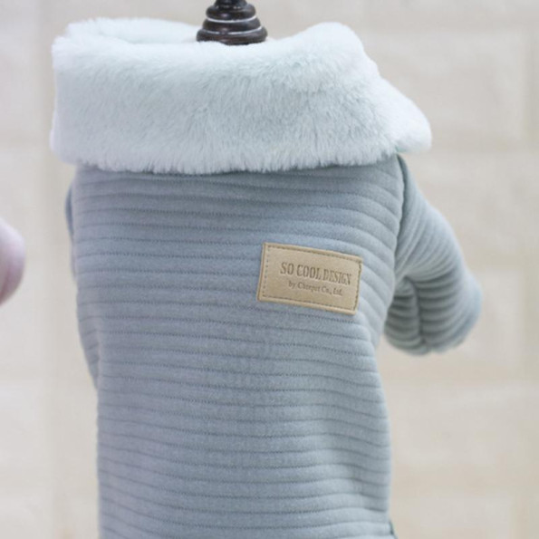 Трикотажний комбінезон для собак Cheepet з бубонечком на спинці So Cool Design, бірюзового кольору -
                                                        Фото 4