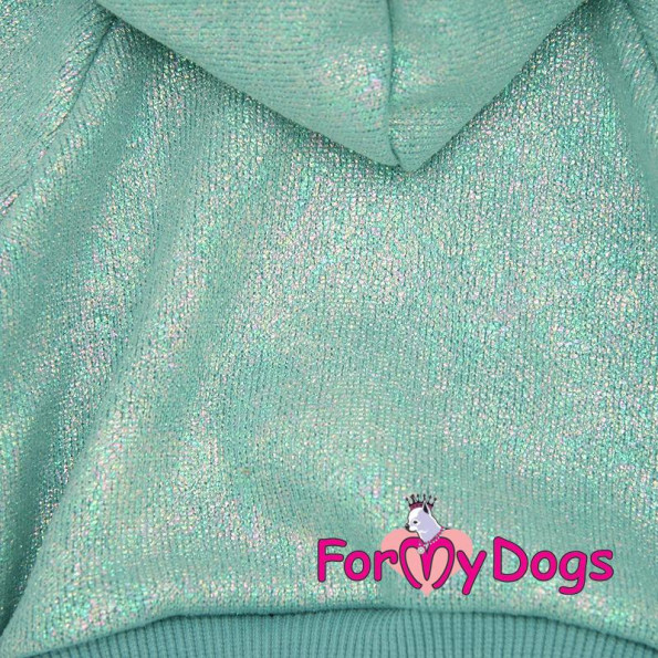 Трикотажний комбінезон для собак For My Dogs Перламутровий принт, з капюшоном, на кнопках, зелений -
Фото 3 Трикотажний комбінезон для собак For My Dogs Перламутровий принт, з капюшоном, на кнопках, зелений -
Фото 3