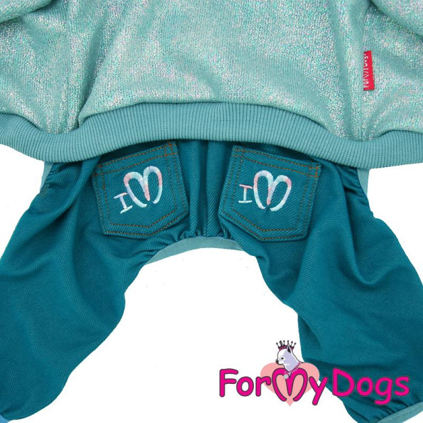 Трикотажний комбінезон для собак For My Dogs Перламутровий принт, з капюшоном, на кнопках, зелений -
Фото 4 Трикотажний комбінезон для собак For My Dogs Перламутровий принт, з капюшоном, на кнопках, зелений -
Фото 4