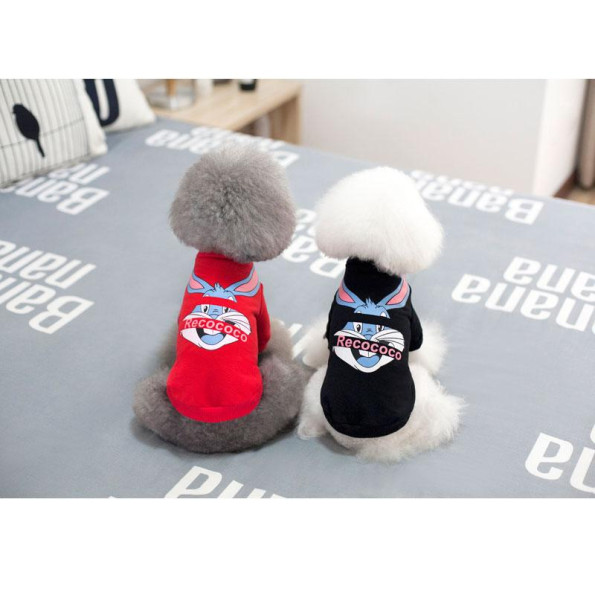 Товстовка для собак Cheepet "Заєць Recococo" чорний -
                                                        Фото 3