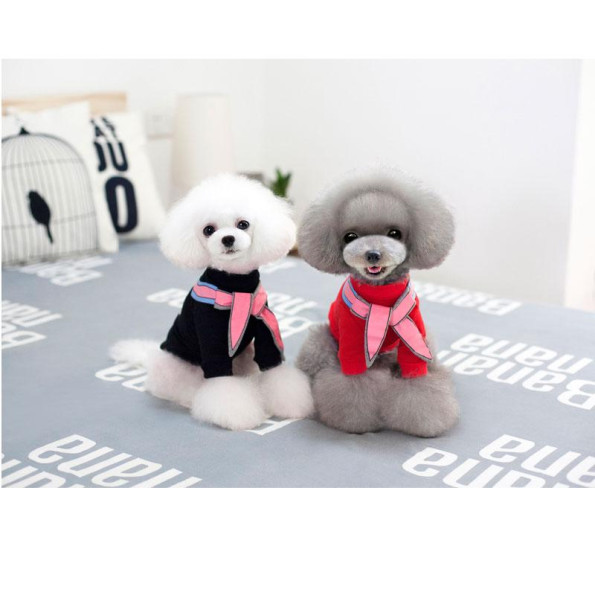 Товстовка для собак Cheepet "Заєць Recococo" чорний -
                                                        Фото 4
