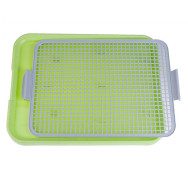 Туалет для собак под пеленку с сеточкой и столбиком, зеленый Туалет для собак под пеленку с сеточкой и столбиком, зеленый