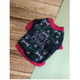 Футболка для собак Multibrand "Santa Paws" черный
