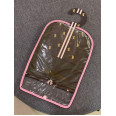 Комплект чохол для зберігання одягу собак з тремпілем Juicy Couture на змійці, коричневий 27х20 см