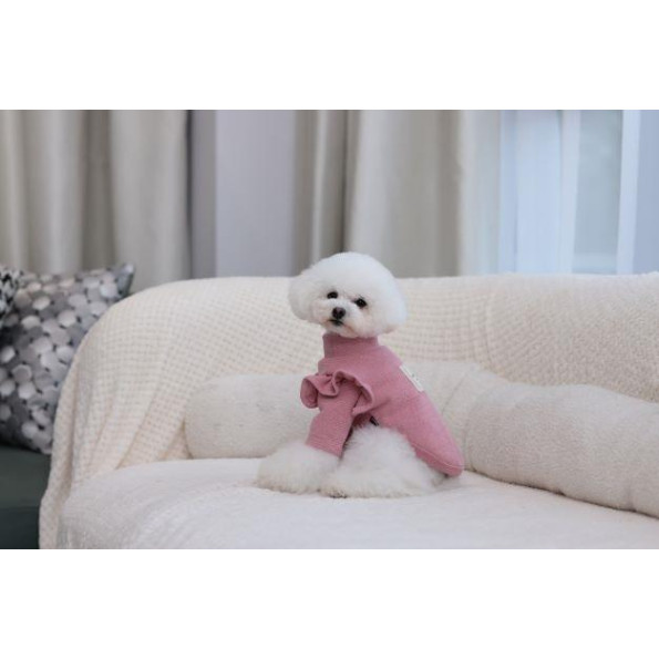 Гольф для собак Cheepet рукова-крылышки, надпись HAPPINESS на спинке, розовый -
                                                        Фото 7