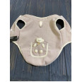 Жилет для собак Cheepet на флисе, с мишкой в карманчике на спинке, Бежевая XL