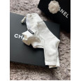 Брендовый трикотажный Костюм для собак Chanel со змейкой на груди, ,Белый M