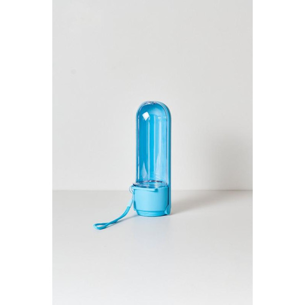 Портативна дорожня напувалка для собак на блокаторі, складна з мотузкою для руки БЛАКИТНИЙ 420мл Портативна дорожня напувалка для собак на блокаторі, складна з мотузкою для руки БЛАКИТНИЙ 420мл