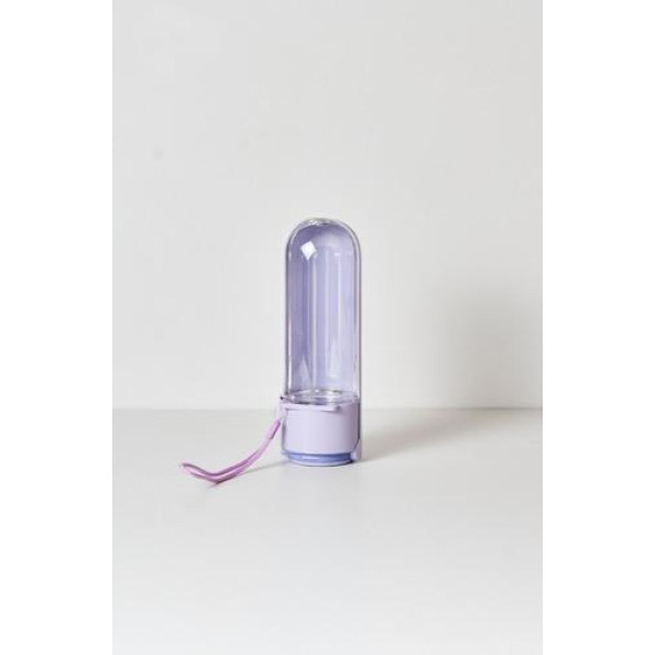 Портативна дорожня напувалка для собак на блокаторі, складна з мотузкою для руки ФІОЛЕТ 420мл Портативна дорожня напувалка для собак на блокаторі, складна з мотузкою для руки ФІОЛЕТ 420мл