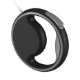 DONGKER Рулетка для собак круглая на ленте, вращается на 360*, с фонариком и диспенсером, черная 3м