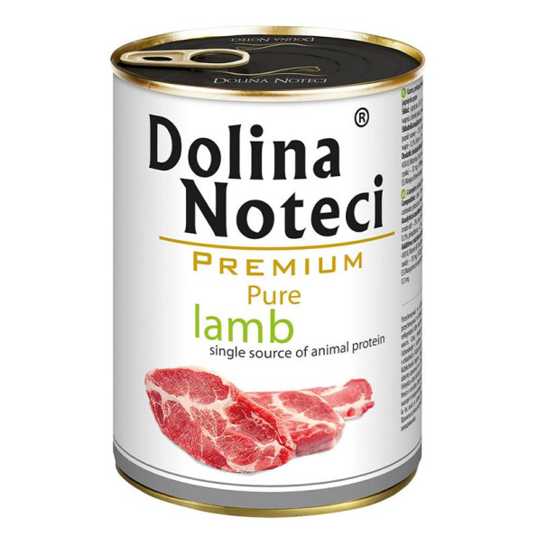 Консерви для собак DOLINA NOTECI PREMIUM PURE для алергіків з ягненкерм 400гр 