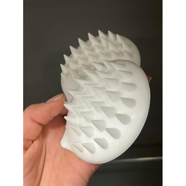 Щітка для Експрес Ліняння, вичісування гладкошерстих собак та кішки ЇЖИК, білого кольору  -
                                                        Фото 3