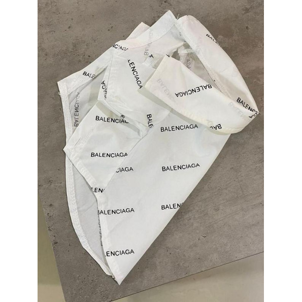 Брендовая рубашка для собак Balenciaga на пуговицах, хлопок белая 2XL -
                                                        Фото 2