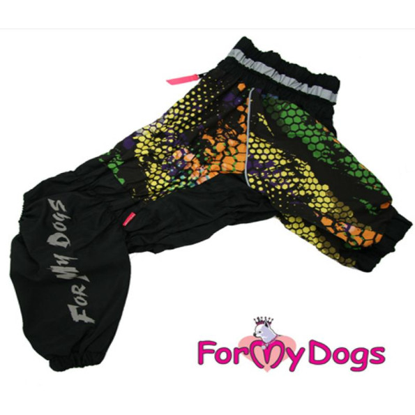 Дощовик для собак для великих собак For My Dogs "Honeycomb" чорний Дощовик для собак для великих собак For My Dogs "Honeycomb" чорний