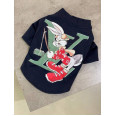 Брендовая футболка для собак LOUIS VUITTON с зайцем bugs bunny, черная S