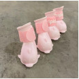 Резиновые сапоги для собак Дельфинчики, розовые S