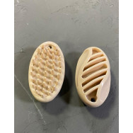 Щітка для Експрес Ліняння, вичісування гладкошерстих собак і кішок 7,5см, бежева Щітка для Експрес Ліняння, вичісування гладкошерстих собак і кішок 7,5см, бежева